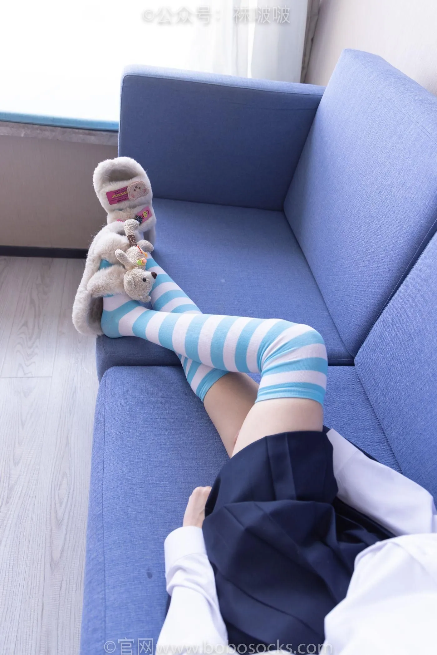 [BoBoSocks袜啵啵]NO.070 稚予-皮鞋、拖鞋、过膝袜、白棉袜 [148P]插图2